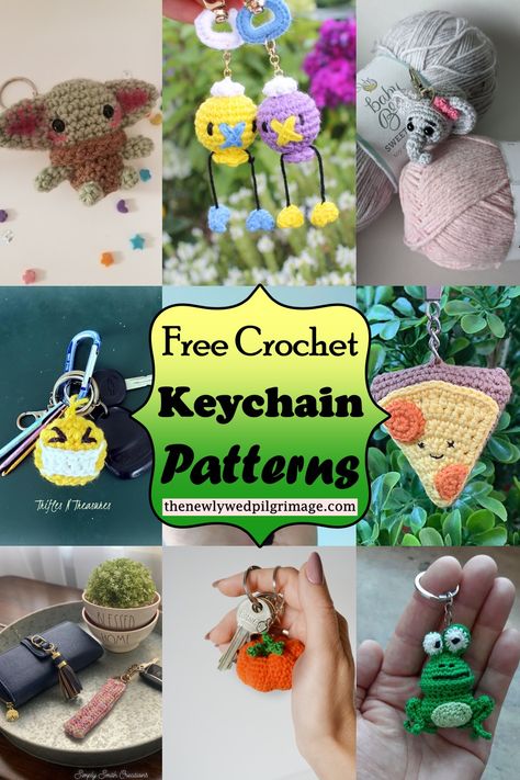 Free Crochet Keychain, Crochet Keychain Patterns, Crochet Key Chains, Crochet Craft Fair, Keychain Patterns, Crochet Keychains, Keychain Pattern, Crochet Keychain Pattern, Crochet Animals Free Patterns