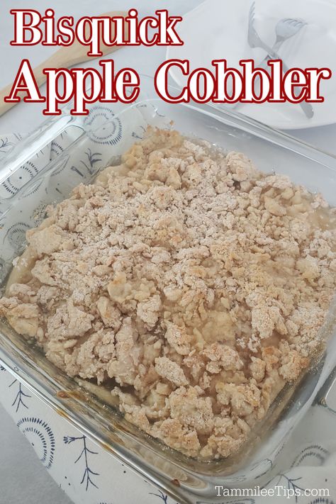 Apple Cobbler Using Bisquick, Pie Filling Crisp Recipes, Easy Bisquick Dessert Recipes, Bisquick Apple Cobbler With Pie Filling, Apple Crisp With Bisquick, Canned Apple Pie Filling Recipes With Bisquick, Canned Apple Pie Filling Cobbler, Bisquick Apple Cobbler Easy Recipes, Apples And Bisquick Recipe