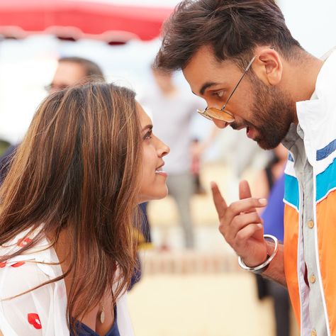 Tamasha Ranbir Deepika, Ranbir Kapoor Hairstyle, Tamasha Movie, Deepika Padukone Hair, Imtiaz Ali, Bollywood Posters, Bollywood Couples, Vintage Bollywood, The Don