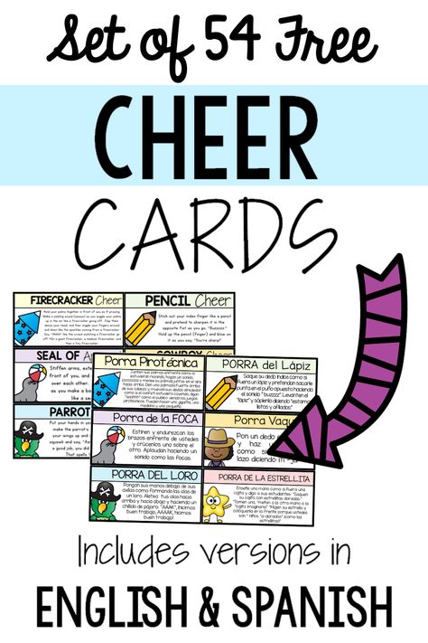 Different Claps For Classroom, Class Chants, Restorative Practices School, Classroom Chants, Classroom Cheers, Subject Verb Agreement Activities, Cheer Cards, Instructional Activities, Ell Resources