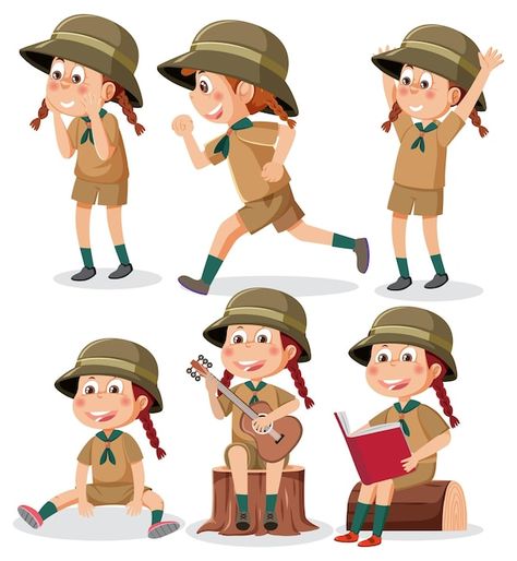 Children in camping outfit | Premium Vector #Freepik #vector #cartoon-drawing #cartoon #cartoon-svg #kids-clipart Camping Outfit, Adventure Outfit, Kids Adventure, Camping Outfits, Camping With Kids, A Christmas Story, Cartoon Kids, Vector Photo, Image Collection