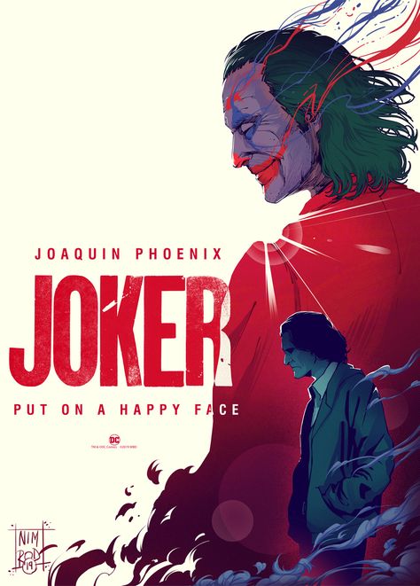 Put On A Happy Face, Joker Poster, Art Musical, Joker Artwork, Best Movie Posters, Comic Poster, Hero Poster, Joker Art, Movie Posters Design