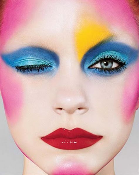 Pat McGrath Glam Rock Makeup, Famous Makeup Artists, Jessica Stam, Avant Garde Makeup, Drag Makeup, Kids Makeup, Pat Mcgrath, Blue Eyeshadow, Club Kids