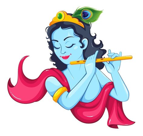 Janmastami Special Images, Janmashtami Special Painting, Lord Krishna Rangoli Design, Lord Krishna Wall Painting, Janmashtami Special Drawing, Cute God Images, Krishna Vector Art, Cute God Drawing, Happy Janmashtami Drawing