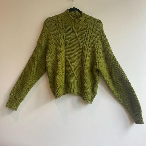 Mock Neck Sweater, Moss Green, Neck Sweater, Mock Neck, Wardrobe, Knitting, Green