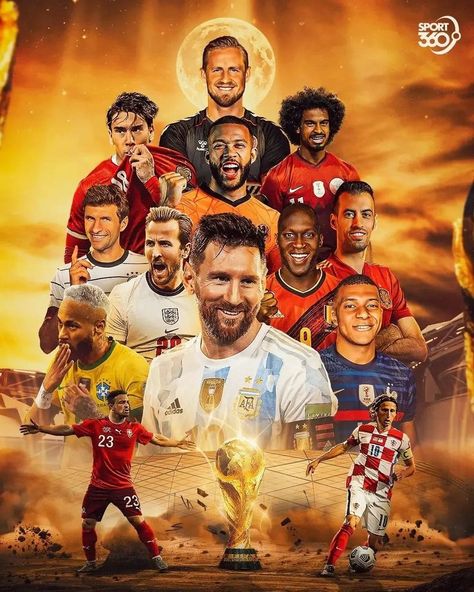 World Cup 2022 Poster, Messi And Ronaldo Wallpaper, Brazil Wallpaper, Biggest Stadium, Football World Cup 2022, Cristiano Ronaldo And Messi, Football Birthday Invitations, Fifa Qatar, Fifa 2022