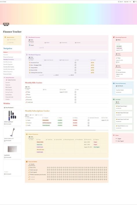 Free Notion Templates Notion Finance Template, Notion Hacks, Notion Budget Template, Finance Tracker Notion, Notion Finance Tracker, Study Planner Free, Income Expense Tracker, Notion Board, Personal Budget Planner