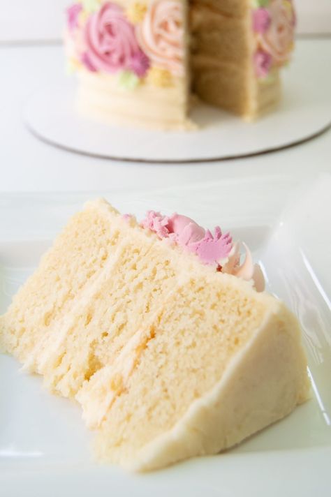 The Best Vanilla Cake | Sprinkle of This Soft Vanilla Cake Recipe, Variety Cakes, Vanilla Cake Recipe Moist, The Best Vanilla Cake, Best Vanilla Cake, Best Vanilla Cake Recipe, Baking Stuff, Vanilla Cake Recipe, Vanilla Flavor