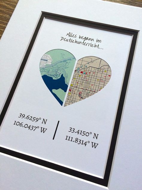 Valentines Day Sayings, Map Art Gift, Friendship Relationship, Collage Foto, Distance Friendship, Distance Relationship Gifts, Long Distance Friendship, Package Ideas, Diy Anniversary