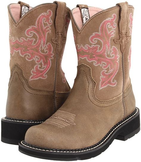 Ariat - Fatbaby Sheila Cowboy Boots #cowboy #ad Country Girl Boots, Wedding Kids Outfit, Ariat Fatbaby, Classic Black Boots, Maybelline Mascara, Wedding Boots, Ariat Boots, Pink Boots, Makeup Mascara