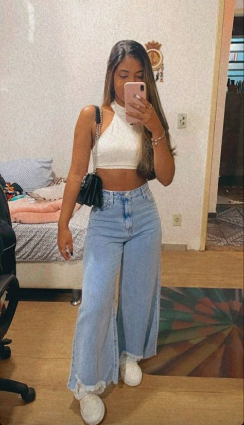 Outfits Con Jeans, Looks Pinterest, Outfit Mujer, R 6, Jeans Outfits, Looks Party, Causual Outfits, Looks Chic, Basic Outfits