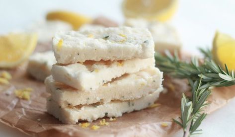 Lemon Rosemary Shortbread | Destination Delish Shortbread Desserts, Walkers Shortbread Cookies, Rosemary Shortbread, Shortbread Cookies Recipe, Walkers Shortbread, Lemon Shortbread Cookies, Shortbread Bars, Lemon Rosemary, Shortbread Cookie Recipe