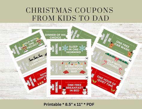 Christmas Coupon Book, Coupon Book Diy, Diy Stocking, Mom Coupons, Stocking Stuffers For Mom, Christmas Coupons, Diy Stocking Stuffers, Diy Stockings, Diy Coupons