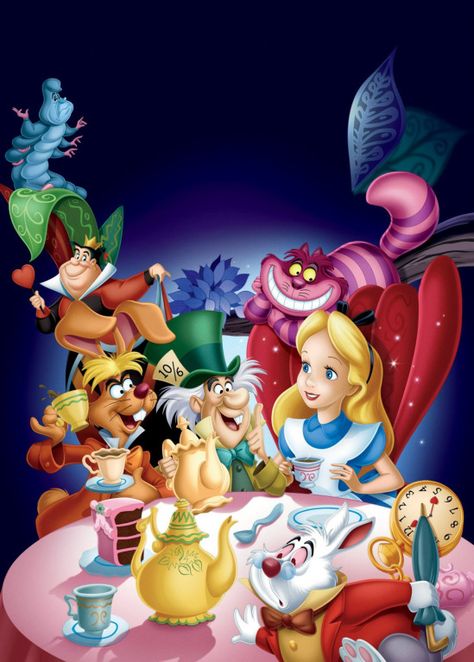 13 - Alicia en el País de Las Maravillas (1) Alice In Wonderland Poster, Alice In Wonderland 1951, Wonderland Tattoo, Go Ask Alice, Alice And Wonderland, Dark Disney, Karakter Disney, We're All Mad Here, I Love Disney