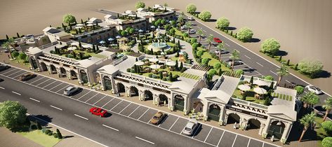 commercial shops on Behance Shoping Complex Design, Small Shopping Complex Design, Shopping Complex Plan, Commercial Complex Plan, Commercial Complex Architecture, Mall And Apartment Building, Shopping Center Architecture, Sohail Khan, Commercial Ideas