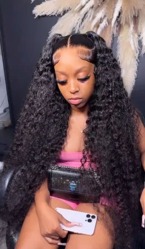 Weave Ponytail Hairstyles, Frontal Wig Hairstyles, Black Ponytail Hairstyles, Birthday Hairstyles, Being Different, Braids Hairstyles Pictures, Frontal Hairstyles, Deep Wave Hairstyles, Pretty Braided Hairstyles