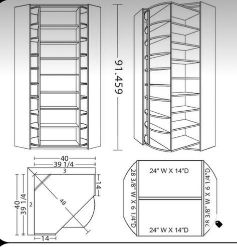 Corner Closet Shelves, Diy Closet Storage, Ikea Closet Organizer, Rotating Shoe Rack, Corner Closet, Closet Diy, Bedroom Closet Storage, Hallway Closet, Walking Closet