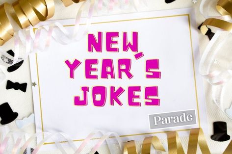 50 Funny New Year's Jokes — Best New Year's Eve Jokes New Year Jokes, New Year's Eve Countdown, Eve Game, Funny New Year, Corny Jokes, Clean Jokes, Dream Meanings, Funny New, How To Stop Procrastinating