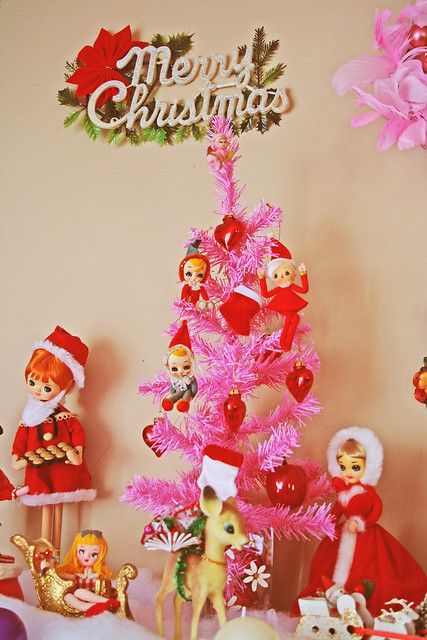 A Pink Christmas, Glamorous Christmas, Kitsch Christmas, Mid Century Christmas, Pink Christmas Tree, Christmas Past, About Christmas, Merry Little Christmas, The Cottage