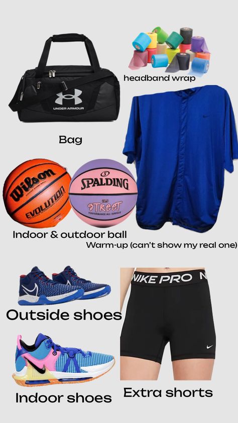 What’s in your basketball bag? #basketball #basketballgirl #girl #ball #nike #kd #sports What To Pack In Basketball Bag, What To Keep In Your Basketball Bag, What’s In My Basketball Bag, Basketball Bag Essentials, Basketball Essentials, Basketball Fits, Ball Nike, Gym Bag Essentials, Basketball Accessories