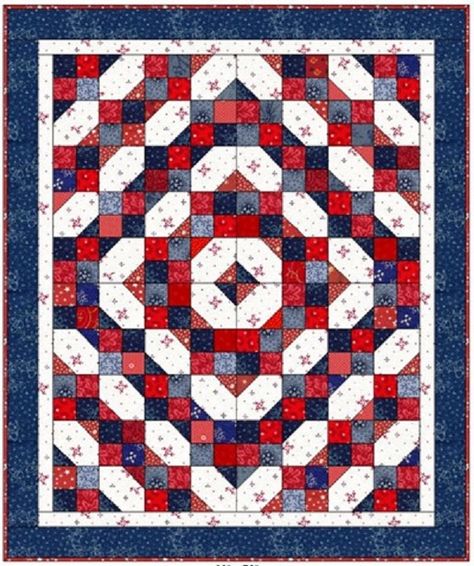 21 Free Red, White and Blue Quilt Patterns - Jacquelynne Steves White And Blue Quilt, Blue Quilt Patterns, Flag Quilt, Blue Quilt, Bonnie Hunter, Signature Quilts, Patriotic Quilts, Quilt Of Valor, Beginner Quilt Patterns