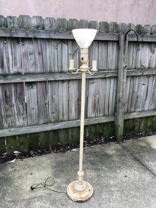 HOW TO MODERNIZE AN ANTIQUE FLOOR LAMP : 8 Steps (with Pictures) - Instructables Old Floor Lamps Repurposed, Floor Lamp Antique, Antique Floor Lamps Vintage, Torchiere Floor Lamp Makeover, Unique Floor Lamps Modern, Upcycle Floor Lamp, Floor Lamp Redo, Antique Lamps Vintage Lighting, Old Floor Lamp