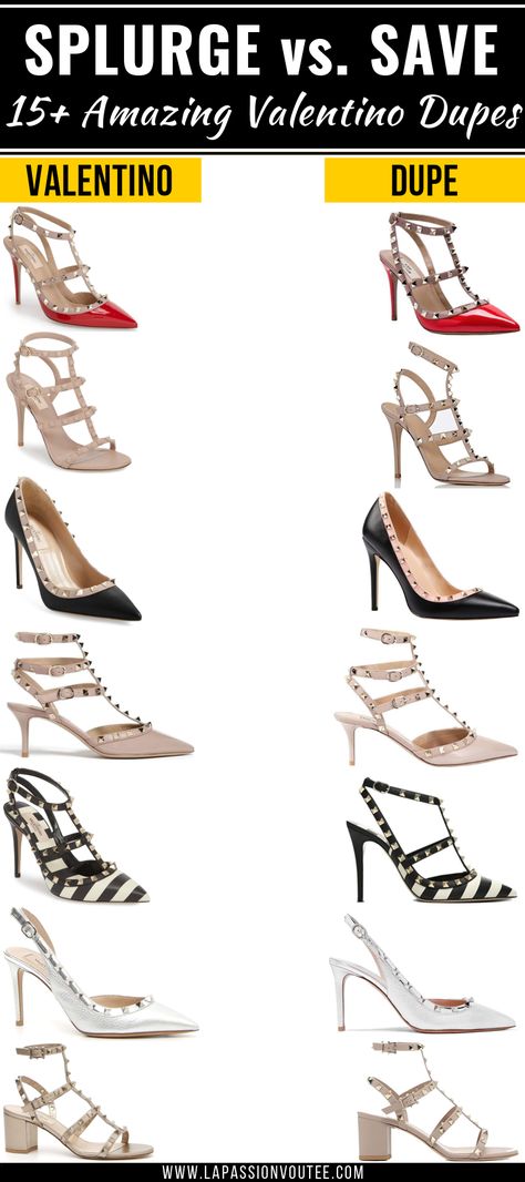 Looking for the BEST Valentino Rockstud dupes? This post features a roundup of the best Valentino dupes that look like the real deal. This designer dupes post is all about Valentino rockstud look-alike, Valentino dupes heels, designer shoes, affordable designer shoes, dupes, Valentino dupes shoes, Valentino Rockstud Dupe, Valentino dupe sandals, Valentino Sandals Rockstud Outfit, Valentino Rockstud Heels Outfit Dress, Valentino Shoes Outfit, Valentino Rockstud Shoes, Valentino Rockstud Sandals, Valentino Rockstud Heels, Valentino Rockstud Pumps, Rockstud Heels, Black Fashion Bloggers