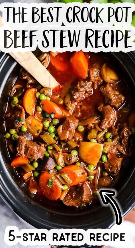 Stew Recipes Crockpot Easy, Stew Meat Recipes Crock Pot Gluten Free, Beef Recipes Slow Cooker Easy, The Best Crockpot Beef Stew, Crock Pot Stew Beef Slow Cooker, Stew Beef And Gravy Crock Pot, Crockpot Beef Stew Recipes Slow Cooker, Best Crockpot Stew, Beef Roast Stew Crockpot Recipes