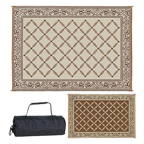 Amazon.com: Reversible Mats 116097 Outdoor Patio 6-Feet x 9-Feet, Brown/Beige RV Camping Mat: Automotive Deck Rug, Rv Patio, Straw Rug, Camping Rug, Patio Picnic, Camping Mat, Patio Rugs, Outdoor Mat, Plastic Straw