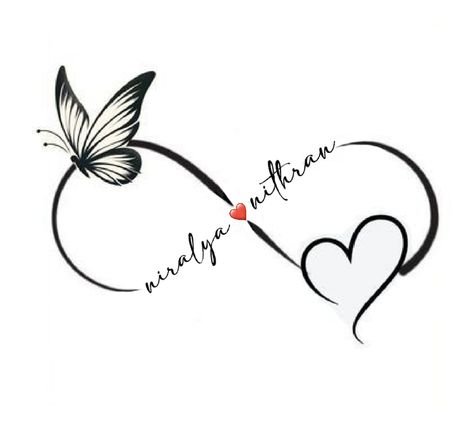 Dragonfly Heart Tattoo, Xfinity Tattoo, Butterfly Tattoo With Quote, Infinity Butterfly Tattoo, Infinity Love Tattoo, Memorial Tattoo Quotes, Unique Butterfly Tattoos, Tiny Wrist Tattoos, Semi Colon