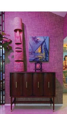 Hawaiian Room Ideas, Downtown Vibes, Bar Lounge Area, Tropical Retreat, Tiki Head, Spanish Bungalow, Tiki Style, Tiki Bars, Newspaper Magazine