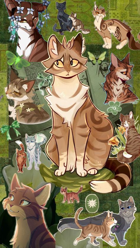 Warrior cats Leafpool aesthetic collage Cat Collage, Warrior Cat, Aesthetic Collage, Warrior Cats, Collage