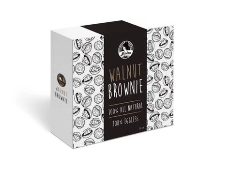 Brownie Box Packaging by maurvi on Dribbble Blue Heels Wedding, Brownie Packaging, Walnut Brownies, Best Brownie Recipe, Bakery Business Cards, Box Brownies, Dessert Packaging, Cake Packaging, Creative Box