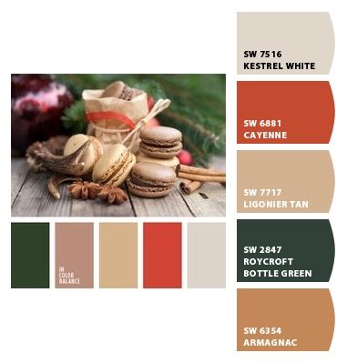 Paint colors from ColorSnap by Sherwin-Williams Pallets Color, In Color Balance, Palettes Color, Combination Color, Seeds Color, Christmas Colours, Color Palette Ideas, Wall Living Room, Warm Palette