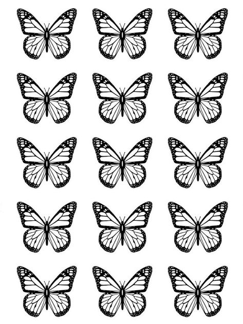 Diy Cake Topper Printable, Window Sketch, Macaron Template, Purple Bedroom Decor, Butterfly Stencil, Butterfly Cake Topper, Construction Paper Crafts, Butterfly Art Painting, Butterfly Printable