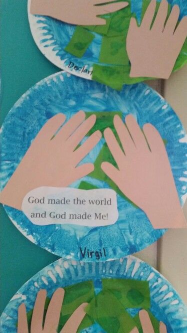 Christian Daycare Crafts, God Made All Things Craft, Christian Activities For Preschoolers, Creation Craft Kindergarten, God Rested Craft, God Created Animals Craft Preschool, Christian Earth Day, God Made Everything Craft, God Created The World Craft Preschool