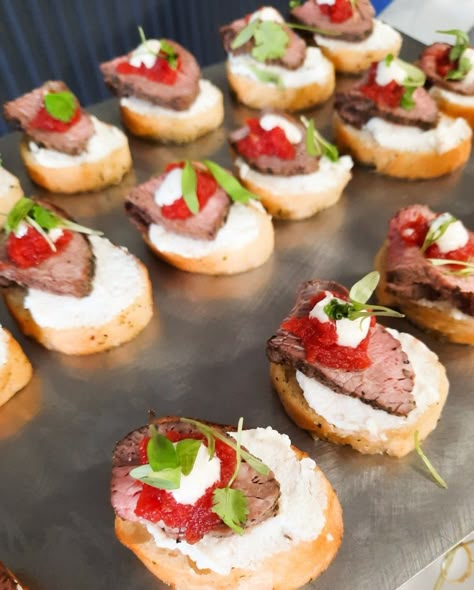 Mini Passed Appetizers, Victorian Finger Foods, Formal Food Ideas, Heavy Horderves Appetizers Wedding, 50th Birthday Menu Ideas, Wedding Heavy Hors Doeuvres Ideas, Upscale Hors D’oeuvres, Passed Hors D’oeuvres, Heavy Hors D’oeuvres Wedding Reception