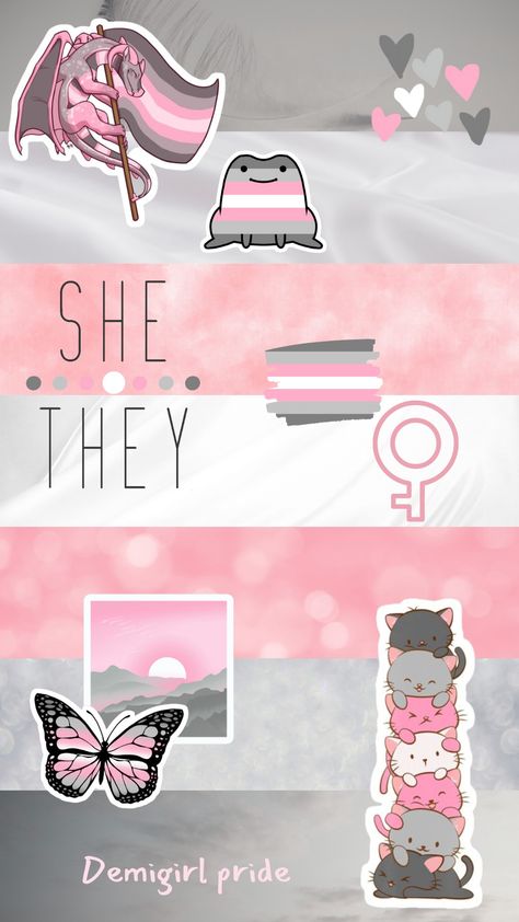 Demigirl Flag Aesthetic, Demigirl Aesthetic Wallpaper, Demigirl Wallpaper Aesthetic, Demigirl Outfit Ideas, Omni Demigirl, Demi Girl Aesthetic, Demi Girl Wallpaper, Demigirl Art, Demi Girl Flag