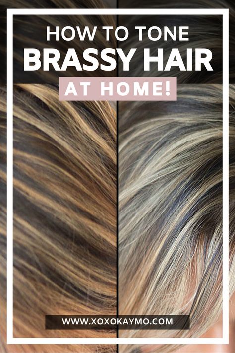 Toner For Balayage Hair, Brassy Hair To Ash Blonde, Toner For Blonde Highlights, Best Diy Blonde Hair Color At Home, Tone Hair Color, Hair Color For Brassy Hair, Brassy Blonde To Cool Blonde, Diy Brown To Blonde Hair At Home, Blonde Toners Before And After