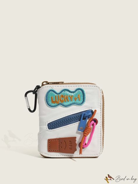 BirdinBag - Stylish Zipper Around Credit Card Holder with Multiple Card Slots - Ideal for Daily Use Mini Coin Purse, Cute Wallets, Short Wallet, Mini Wallet, Small Cards, Small Wallet, Credit Card Holder, Shoulder Tote Bag, Square Bag