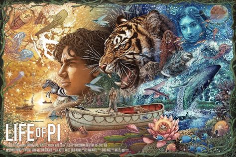 Life Of Pi 2012, A Princess Of Mars, Movie Synopsis, Ang Lee, Film Posters Art, Life Of Pi, Movie Posters Design, Pop Culture Art, Alternative Movie Posters