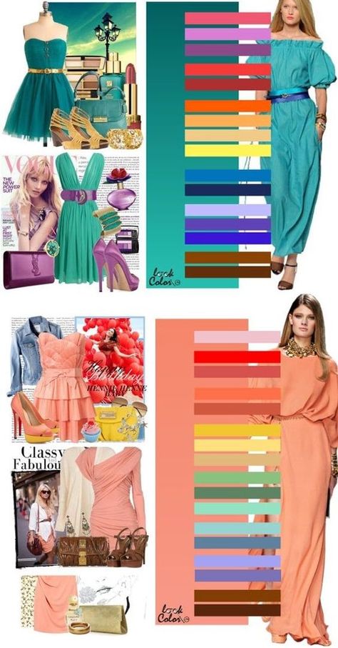 Colour Combinations Fashion, Color Combos Outfit, Color Combinations For Clothes, Color Trends Fashion, Fashion Vocabulary, Color Analysis, Outfit Combinations, Color Swatches, Fashion Colours