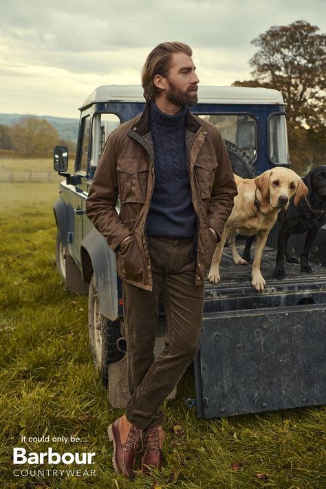 Country Style Men, Mens Country Style, Country Outfits Men, Countryside Fashion, British Country Style, Barbour Style, British Style Men, Mens Rugged, Country Style Outfits