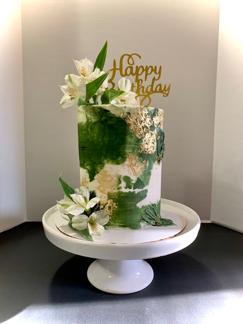 Lobola Cakes, Emerald Green Cake, Birthday Cake Green, 75th Birthday Cake, Elegant Birthday Cake, Birthday Cake For Women, Cake For Women, 75 Birthday Cake, Luxury Cake