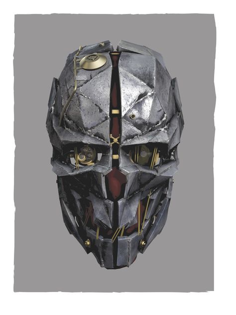 The Art of Dishonored 2 Dishonored Mask Art, Dishonored Mask, Corvo Mask, Sith Mask, Dishonored Tattoo, Dishonored 2, Batman Concept, Mascaras Halloween, Iphone Wallpaper Lights