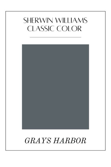 Everything you need to know about the paint color Grays Harbor by Sherwin Williams. Sherwin Williams Gray Harbor, Grays Harbor Sherwin Williams, Sherwin Williams Grays Harbor, Sherwin Williams Grays, Art Deco Waterfall Dresser, Inexpensive Artwork, Pathway Design, Build A Headboard, Thrifted Furniture