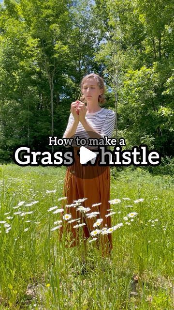 Micah Guenther on Instagram: "Random little tutorial for you! Did you already know how to make a grass whistle? If you get it just right, it can be very loud- You’ve been warned! 
.
.
.
.
.
#nature #grasswhistle #naturecrafts #forestplay #forestkindergarten #motherhood #childhoodunplugged #1000hoursoutside #getoutside" Grass Whistle, How To Whistle, Forest Kindergarten, Nature Crafts, You Get It, Useful Life Hacks, Get Outside, Life Hacks, Get It