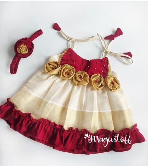 Pattu Frocks, Indian Frocks, Kerala Dress, Baby Lehenga, Traditional Baby Clothes, Birthday Frocks, Candied Carrots, Kids Frock