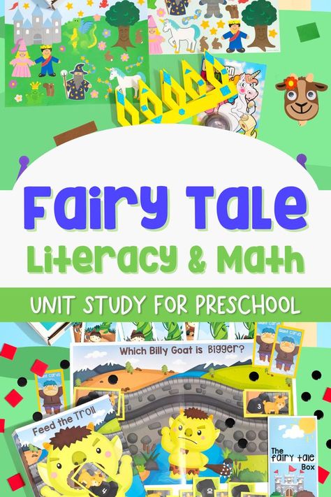 Is your preschooler a fan of fairytales? This learning box is perfect for your little one. Your kids will be learning math, literacy and art with the fairies, gnomes. prince, princess and so much more! For more home preschool crafts and learning activities, go to www.myprekbox.com Fairy Tale Crafts For Preschoolers, Fairytale Unit Preschool, Fairy Tails Preschool Activities, Fairy Tale Preschool Activities, Fairy Tales Preschool Activities, Fairy Tale Stem, Fairy Tales Preschool, Learning Centers Preschool, Home Preschool