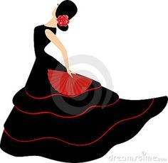 Flamenco Illustration, Spain Flamenco, Fan Illustration, Spanish Girl, Flamenco Dancer, Dancing Drawings, Fan Dance, Flamenco Dancing, Flamenco Dancers